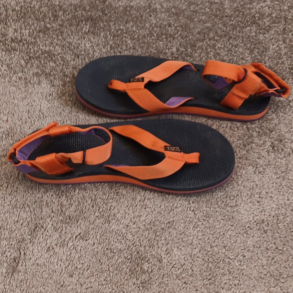Teva Women's Sandals in Orange and Purple - Picture 4 of 5
